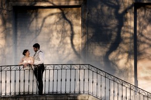 Reportaje de boda al atardecer en el parque Aiete